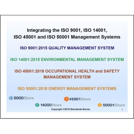 Integrating 9001:2015-14001:2015-45001:2018-50001:2018 PowerPoint