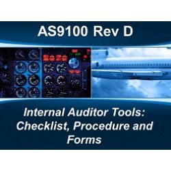 AS9100D Internal Auditor Tools: Checklist, Procedure and Forms